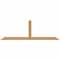 Ekena Millwork Portland Smooth Timber Gable Bracket, Western Red Cedar, 72"W x 24"H x 1 1/2"D x 3 1/2"F, 8/12 Pitch GBW072X24X0204POR00SWR - alternate 1